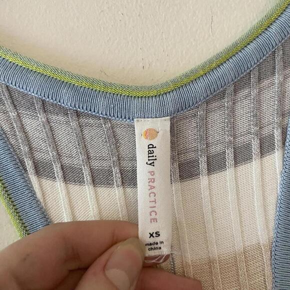 DAILY PRACTICE Anthropologie stripe ribbed mini dress - Picture 3 of 5